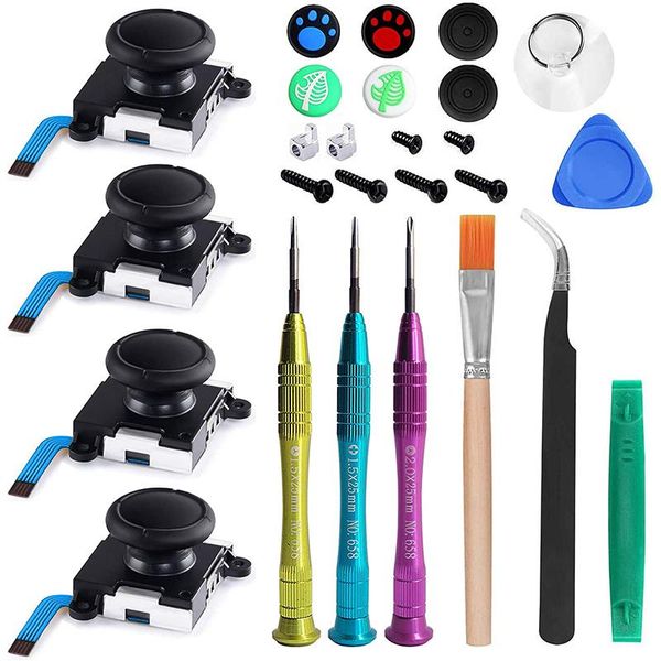 in 1 joystick replacement 4 analog parts with repair kit for switch controller tools set accessories game controllers & joysticks
in 1 joystick replacement 4 analog parts with repair kit for switch controller tools set accessories game controllers & joysticks