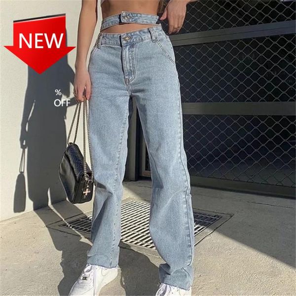 women's jeans ins style double waist ripped loose bf street double-layer waistband slimming small wide leg pants, Blue
women's jeans ins style double waist ripped loose bf street double-layer waistband slimming small wide leg pants, Blue