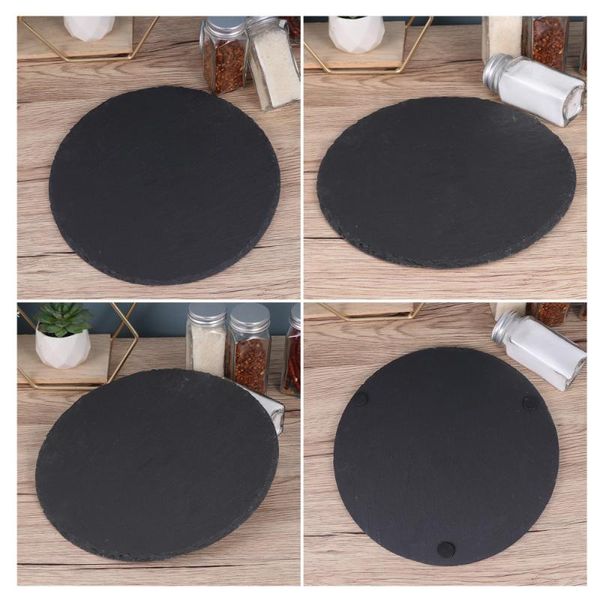 dishes & plates 1pc natural slate plate restaurant steak sushi display dish black slabstone barbecue pan banquet serving (25cm round)
dishes & plates 1pc natural slate plate restaurant steak sushi display dish black slabstone barbecue pan banquet serving (25cm round)