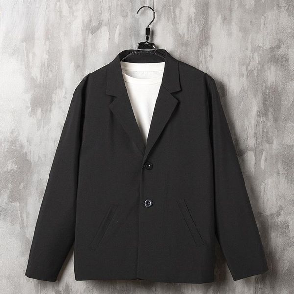 men's suits & blazers black gray men suit jacket button up long sleeve business social office wear blazer man casual slim fit dress ove, White;black
men's suits & blazers black gray men suit jacket button up long sleeve business social office wear blazer man casual slim fit dress ove, White;black