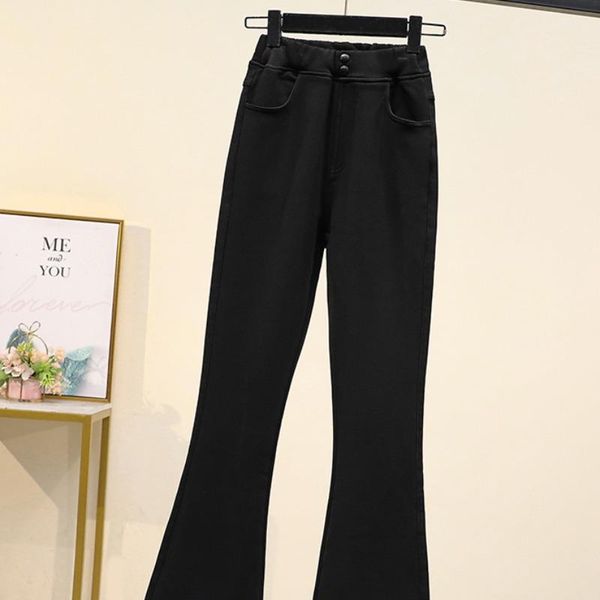 women's pants & capris big yards dress 2021 qiu dong outfit fat sister fashion tall waist elastic leisure show thin flares cut age fema, Black;white
women's pants & capris big yards dress 2021 qiu dong outfit fat sister fashion tall waist elastic leisure show thin flares cut age fema, Black;white