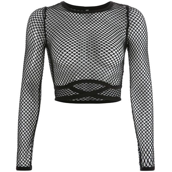 women blouse mesh bandage long sleeve shirt ladies transparent fish net casual club party clothing women's blouses & shirts, White
women blouse mesh bandage long sleeve shirt ladies transparent fish net casual club party clothing women's blouses & shirts, White