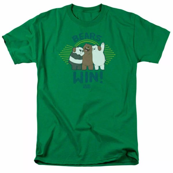 We Bare Bears Bears Win T Shirt Mens Licensed Cartoon Merchandise Green, White;black
We Bare Bears Bears Win T Shirt Mens Licensed Cartoon Merchandise Green, White;black