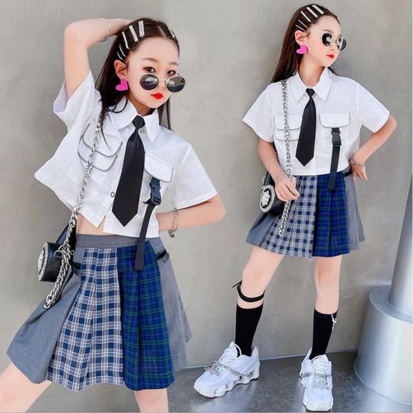 clothing sets fashion children + plaid skirts 2pcs summer short sleeve jk suits baby girl shirt 6-16y wz281, White
clothing sets fashion children + plaid skirts 2pcs summer short sleeve jk suits baby girl shirt 6-16y wz281, White