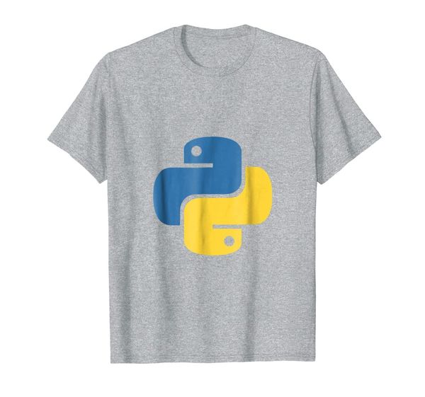 python logo shirt for engineers, White;black