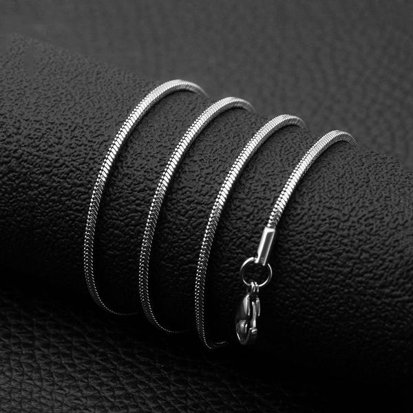 1mm 1.5mm 2mm 2.5mm stainless steel flat square choker necklace silver color waterproof snake chain woman girl gift jewelry chains
1mm 1.5mm 2mm 2.5mm stainless steel flat square choker necklace silver color waterproof snake chain woman girl gift jewelry chains