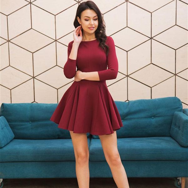 casual dresses muiches o-neck three quarter sleeve a-line dress woman party high waist draped mini 2021 spring basic, Black;gray
casual dresses muiches o-neck three quarter sleeve a-line dress woman party high waist draped mini 2021 spring basic, Black;gray