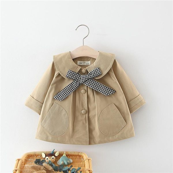 coat children's spring autumn girls' solid color plaid bow tie girls casual jacket baby dress style long trench for 1-4y, Blue;gray
coat children's spring autumn girls' solid color plaid bow tie girls casual jacket baby dress style long trench for 1-4y, Blue;gray