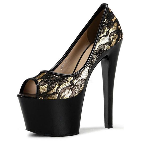 fish mouth cloth pattern vamp, 17 cm high heels, fashion wedding party catwalk single shoes dress, Black
fish mouth cloth pattern vamp, 17 cm high heels, fashion wedding party catwalk single shoes dress, Black