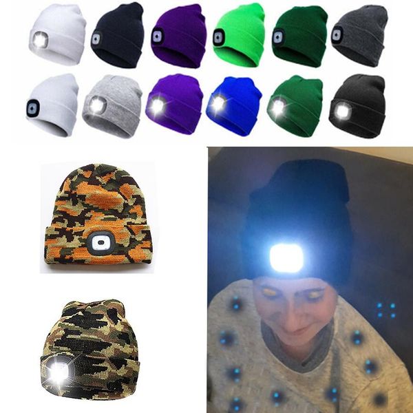 party hats led knited hat usb charging headlamp outdoor sport caps climbing fishing cycling camping warm and skin friendly gift
party hats led knited hat usb charging headlamp outdoor sport caps climbing fishing cycling camping warm and skin friendly gift