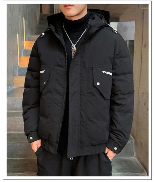 men's down & parkas autumn winter 2021 hooded and thickened silhouette short slim jacket fried street jacket1 lvgd, Black
men's down & parkas autumn winter 2021 hooded and thickened silhouette short slim jacket fried street jacket1 lvgd, Black