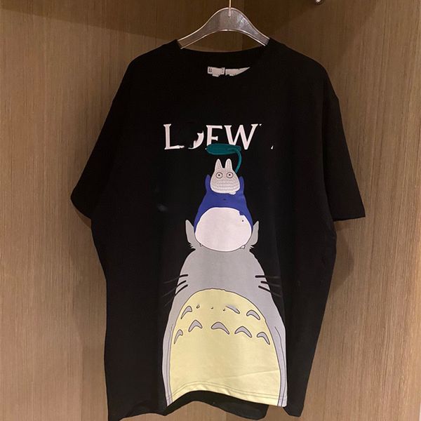 luxury design summer low couple's cartoon round neck t-shirt with men's and women's loose short sleeves, White
luxury design summer low couple's cartoon round neck t-shirt with men's and women's loose short sleeves, White