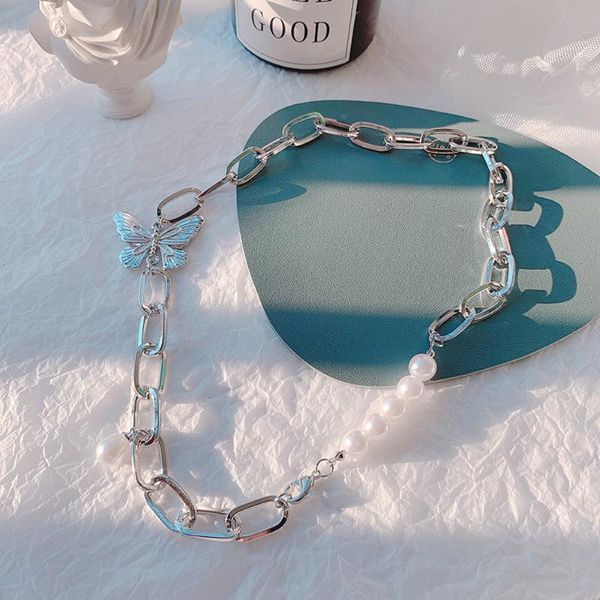chains butterfly pearl necklace hip-hop lovely summer irregular fashion women jewelry clavicle chain, Silver
chains butterfly pearl necklace hip-hop lovely summer irregular fashion women jewelry clavicle chain, Silver