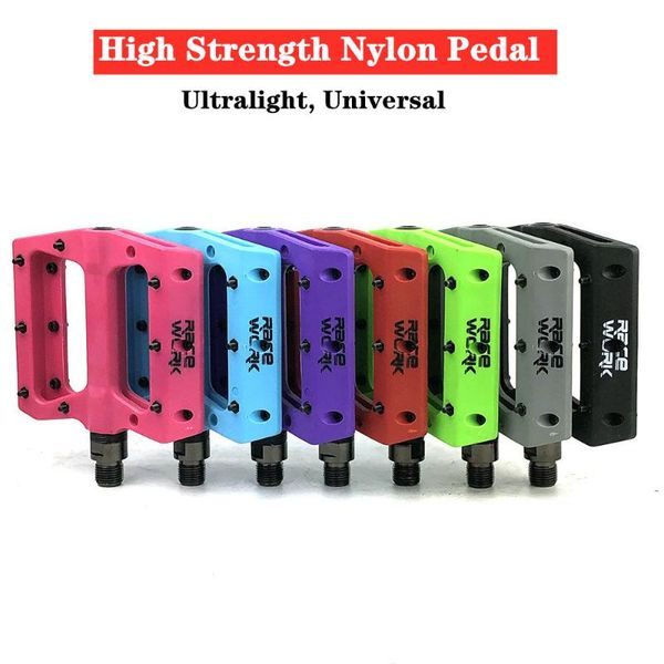 bike pedals racework mtb mountain/road high strength nylon fiber pedal non-slip concise composite flat bearing pedales bicicleta 9/16
bike pedals racework mtb mountain/road high strength nylon fiber pedal non-slip concise composite flat bearing pedales bicicleta 9/16