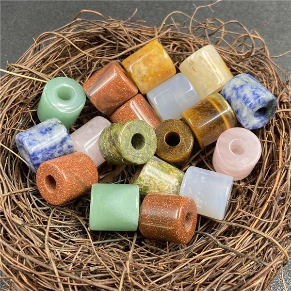 16mm cylinder big hole chakras stone bead charms pendant healing reiki rose quartz crystal for diy making crafts necklace jewelry accessorie, Black
16mm cylinder big hole chakras stone bead charms pendant healing reiki rose quartz crystal for diy making crafts necklace jewelry accessorie, Black