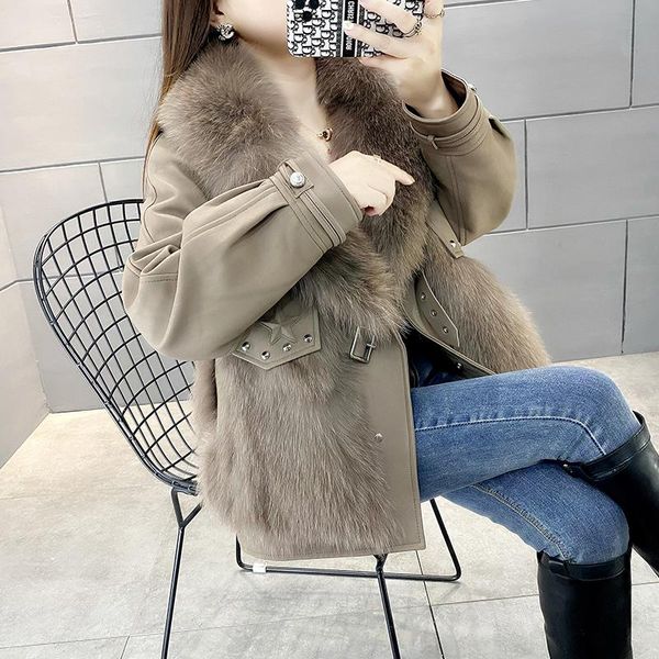 women's fur & faux high fashion women winter real jackets outerwear plus size ladies vintage female coats gw02, Black
women's fur & faux high fashion women winter real jackets outerwear plus size ladies vintage female coats gw02, Black
