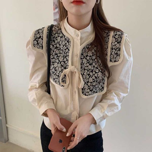 autumn korea retro shawl waistcoat single-breasted full shirt two-piece suit women 210615, White
autumn korea retro shawl waistcoat single-breasted full shirt two-piece suit women 210615, White