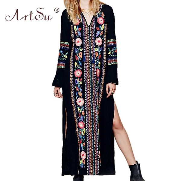 casual dresses women vintage tie v-neck tassel ethnic robe femme long sleeve loose floral embroidery maxi dress 2021 boho vestidos bla, Black;gray
casual dresses women vintage tie v-neck tassel ethnic robe femme long sleeve loose floral embroidery maxi dress 2021 boho vestidos bla, Black;gray