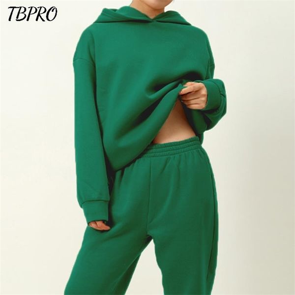 women solid fleece two piece sets winter casual ladies tracksuit long sleeve female hoodie suit oversize hooded sport pants 211105, White
women solid fleece two piece sets winter casual ladies tracksuit long sleeve female hoodie suit oversize hooded sport pants 211105, White