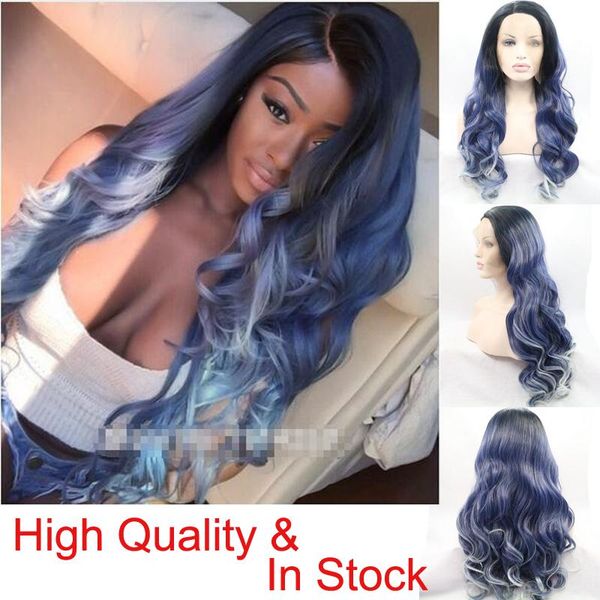 ombre crochet synthetic lace front wig colored body wave long black dark root blue hair cosplay lolita frontal wigs for women
ombre crochet synthetic lace front wig colored body wave long black dark root blue hair cosplay lolita frontal wigs for women
