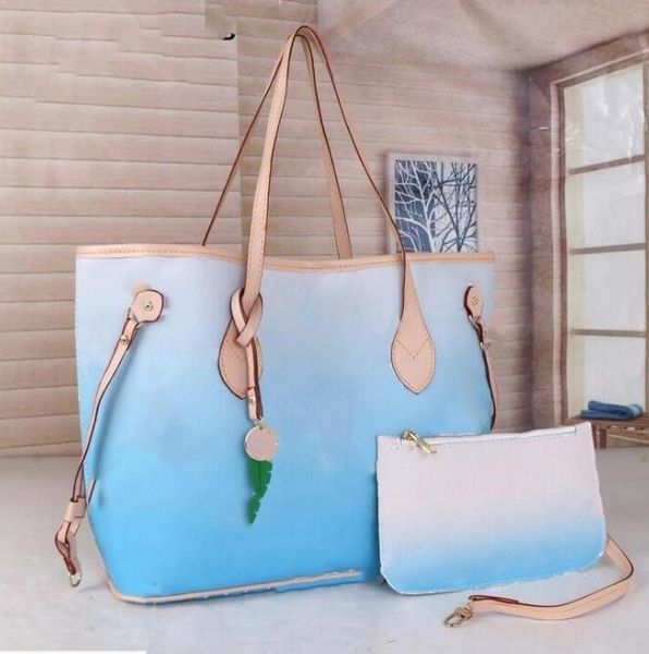 2021 two-piece color gradient handbag shoulder bag classic graffiti design women large capacity designer fashion totes
2021 two-piece color gradient handbag shoulder bag classic graffiti design women large capacity designer fashion totes