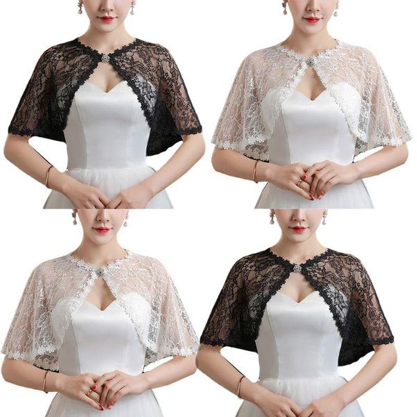wraps & jackets womens bridal wedding floral lace wrap shawl perspective embroidery prom bolero shrug rhinestone buckle open front stole cap, White
wraps & jackets womens bridal wedding floral lace wrap shawl perspective embroidery prom bolero shrug rhinestone buckle open front stole cap, White