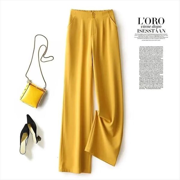 chiffon suit trousers high waist women capri drape spring and summer korean style loose straight mopping wide leg pants, Black;white
chiffon suit trousers high waist women capri drape spring and summer korean style loose straight mopping wide leg pants, Black;white
