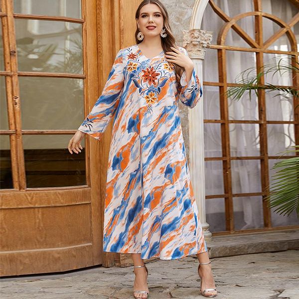 ethnic clothing plus size women's style heavy embroidery long-sleeved elegant casual muslim skirt women dress, Red
ethnic clothing plus size women's style heavy embroidery long-sleeved elegant casual muslim skirt women dress, Red