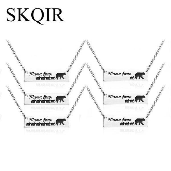 pendant necklaces skqir mama bear tag engraved animal necklace mother kids love simple fashion mom and children jewelry, Silver
pendant necklaces skqir mama bear tag engraved animal necklace mother kids love simple fashion mom and children jewelry, Silver