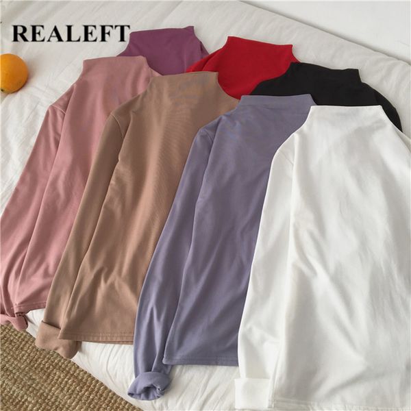 spring summer women chic t-shirts solid long sleeve multi colors basic bottoming turtleneck 210428, White
spring summer women chic t-shirts solid long sleeve multi colors basic bottoming turtleneck 210428, White