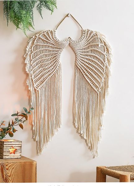 tapestries angel's wings macrame tapestry boho decor hand woven wall hanging room decoration dorm gift 40x68cm
tapestries angel's wings macrame tapestry boho decor hand woven wall hanging room decoration dorm gift 40x68cm