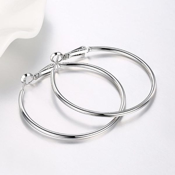 hoop & huggie 4cm smooth circle round earrings gold filled classic simple women jewelry gift, Golden;silver
hoop & huggie 4cm smooth circle round earrings gold filled classic simple women jewelry gift, Golden;silver