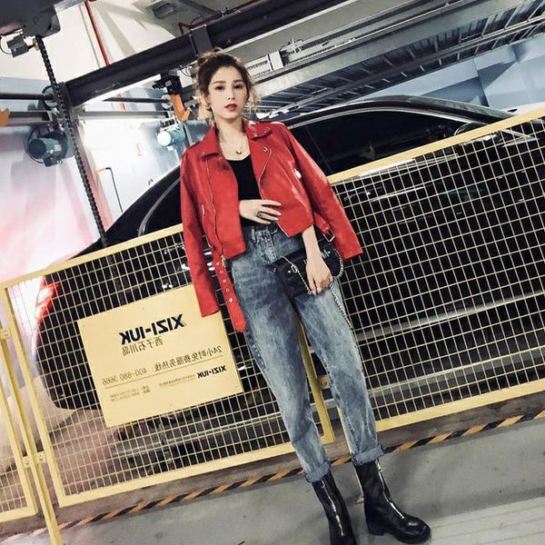 women's leather & faux winter jacket yellow red black green jackets coat locomotives spring autumn women oversize coats
women's leather & faux winter jacket yellow red black green jackets coat locomotives spring autumn women oversize coats