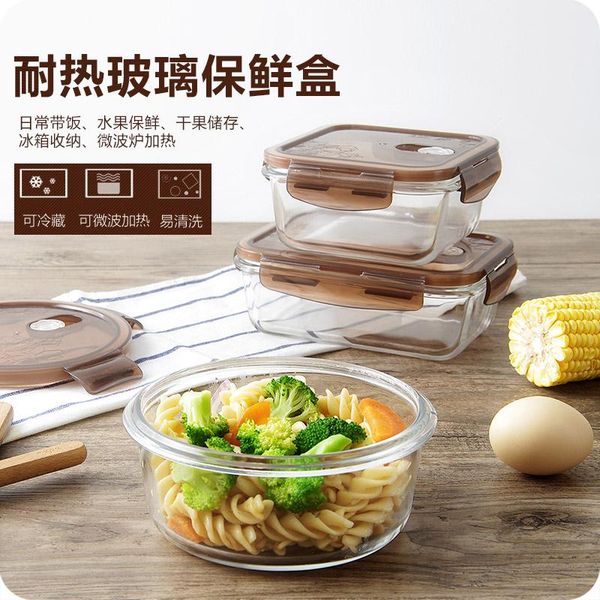 dinnerware sets transparent glass lunch box ecofriendly container kitchen accessories refrigerator microwavable with lid bento
dinnerware sets transparent glass lunch box ecofriendly container kitchen accessories refrigerator microwavable with lid bento