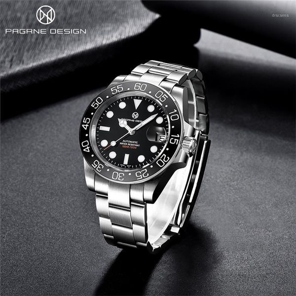 2021pagrne design fashion simple men's mechanical watch sapphire glass stainless steel automatic relogio masculino wristwatches, Slivery;brown
2021pagrne design fashion simple men's mechanical watch sapphire glass stainless steel automatic relogio masculino wristwatches, Slivery;brown
