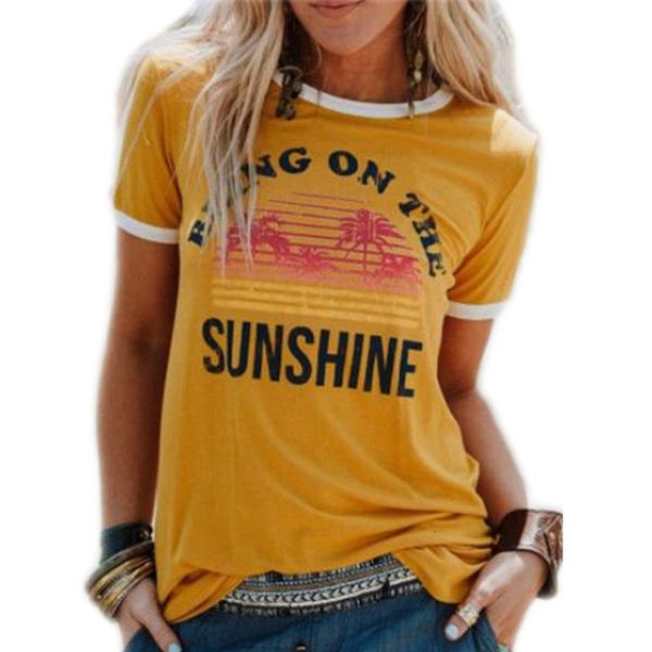women's t-shirt sunshine t shirt letters printed tees women clothing casual summer female short sleeve crew neck tshirts s-2xl c7r, White
women's t-shirt sunshine t shirt letters printed tees women clothing casual summer female short sleeve crew neck tshirts s-2xl c7r, White