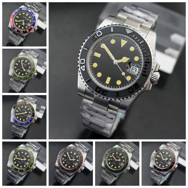 wristwatches 40mm mens mechanical watch sapphire glass ceramic bezel luminous waterproof 21jewelry miyota movement automatic, Slivery;brown
wristwatches 40mm mens mechanical watch sapphire glass ceramic bezel luminous waterproof 21jewelry miyota movement automatic, Slivery;brown