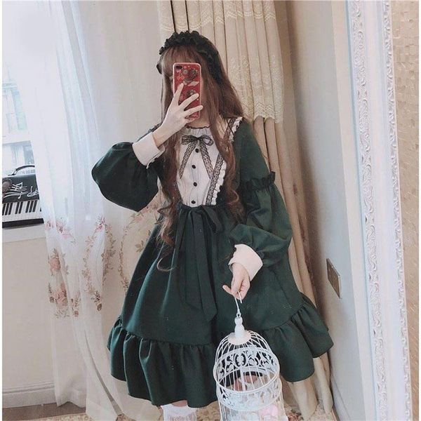 casual dresses 2021 arrival gothic lolita dress soft bow bear lace red blue princess halloween costume for girls, Black;gray
casual dresses 2021 arrival gothic lolita dress soft bow bear lace red blue princess halloween costume for girls, Black;gray