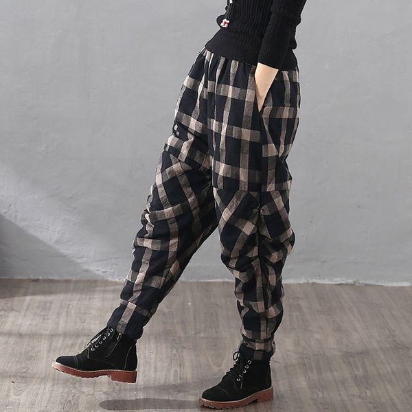 skirts women winter plaid thickened cotton hemp loose baggy pants worn outside wrinkled vintage harlem olw3, Black
skirts women winter plaid thickened cotton hemp loose baggy pants worn outside wrinkled vintage harlem olw3, Black