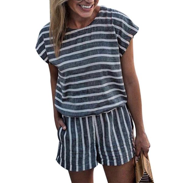 women's jumpsuits & rompers casual brand backless women playsuits romper short sleeve striped jumpsuit summer one piece female body su, Black;white
women's jumpsuits & rompers casual brand backless women playsuits romper short sleeve striped jumpsuit summer one piece female body su, Black;white
