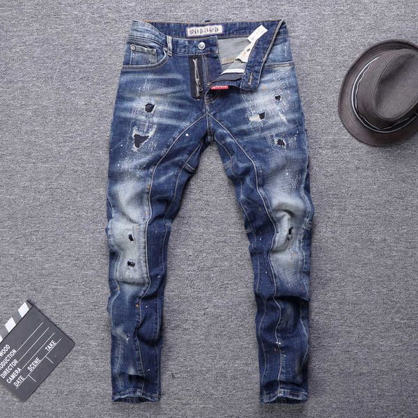 men's jeans italian vintage fashion retro blue slim fit elastic spliced designer ripped men streetwear hip hop homme 9c6o 4hxd
men's jeans italian vintage fashion retro blue slim fit elastic spliced designer ripped men streetwear hip hop homme 9c6o 4hxd