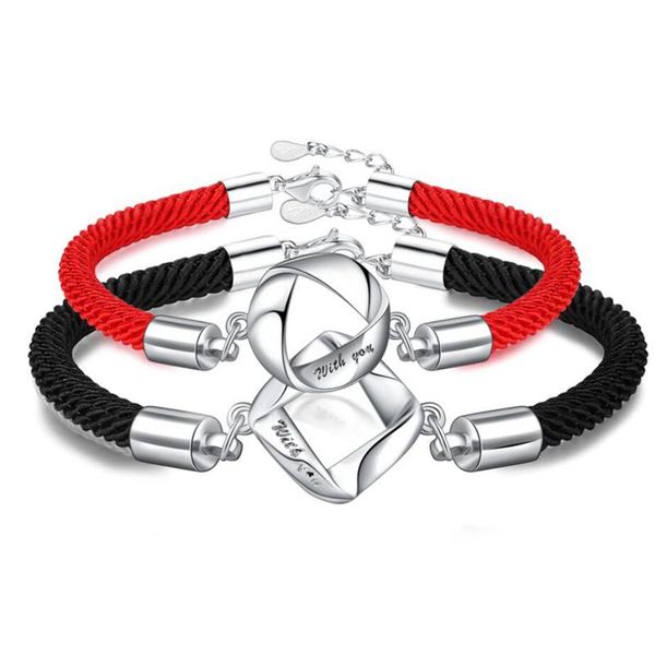 charm bracelets oan fashion 925 silve couple for women men wedding geometric mobius red black rope lovers bangles jewelry gifts, Golden;silver
charm bracelets oan fashion 925 silve couple for women men wedding geometric mobius red black rope lovers bangles jewelry gifts, Golden;silver