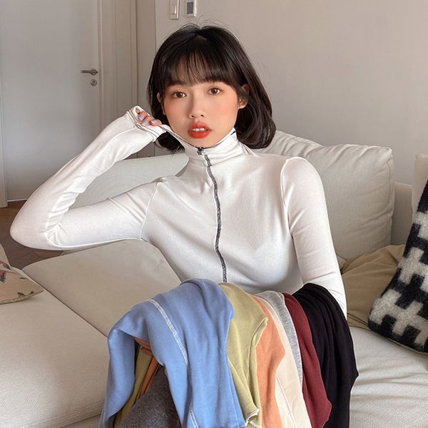 8 colors autumn korean style basic women slim turtleneck warm long sleeve t-shirt womens tees shirt femme (f4206) 210508, White
8 colors autumn korean style basic women slim turtleneck warm long sleeve t-shirt womens tees shirt femme (f4206) 210508, White
