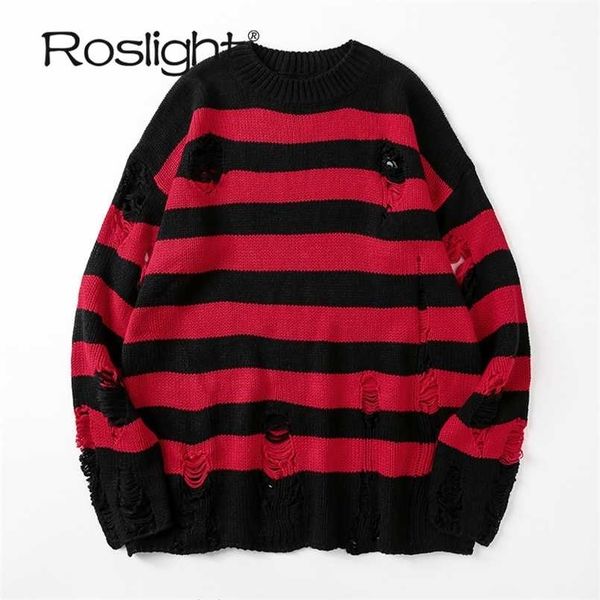 black striped sweater ripped sweater men pullover hollow out hole knit jumpers punk loose oversized pullovers streetwear 211008, White;black
black striped sweater ripped sweater men pullover hollow out hole knit jumpers punk loose oversized pullovers streetwear 211008, White;black