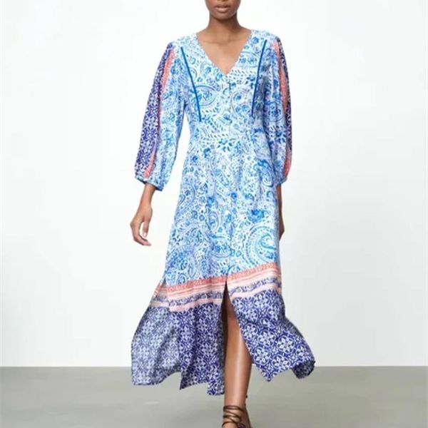 casual dresses 2021 printed tunic female dress elegant v-neck long puff sleeve summer fashion button side slit hem beach women, Black;gray
casual dresses 2021 printed tunic female dress elegant v-neck long puff sleeve summer fashion button side slit hem beach women, Black;gray