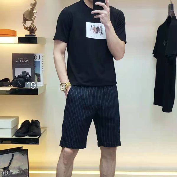 luxury fashion brand men's tracksuits t-shirt five-point shorts two-piece short-sleeved top, Gray
luxury fashion brand men's tracksuits t-shirt five-point shorts two-piece short-sleeved top, Gray
