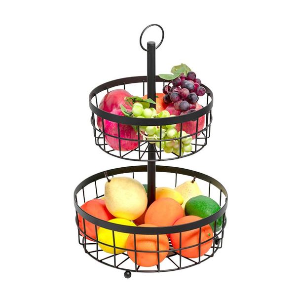 household iron 2 tier fruit basket vintage style storage living room creative snack container baskets
household iron 2 tier fruit basket vintage style storage living room creative snack container baskets