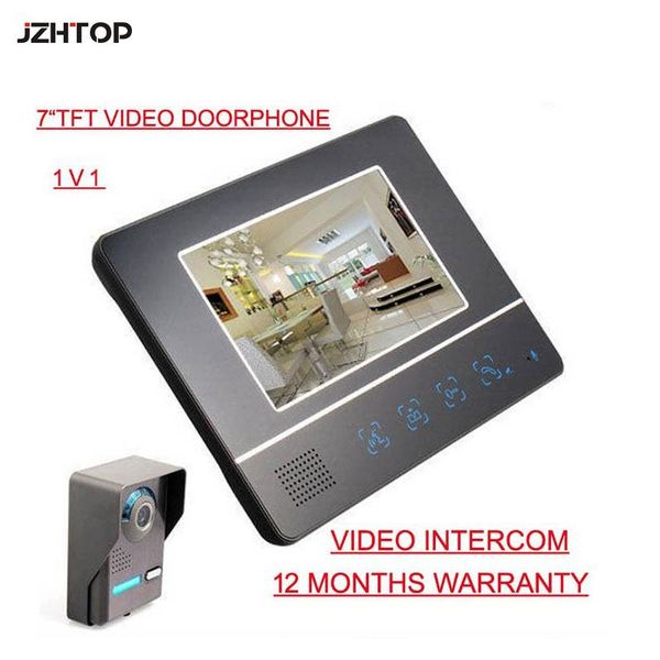 7" color hd monitor night-vision ir camera video doorbell doorphone intercom system support call door phones
7" color hd monitor night-vision ir camera video doorbell doorphone intercom system support call door phones