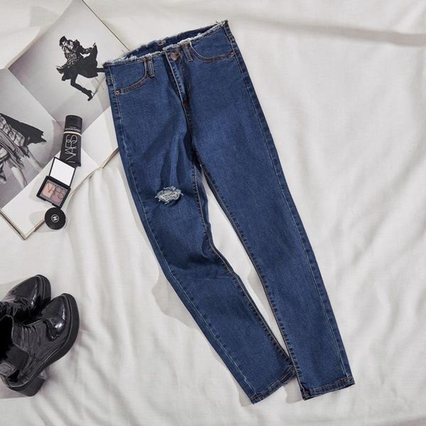 women's jeans loose vaqueros mujer spodnie z dziurami pants calca feminina summer spring women rok harajuku cotton denim trousers, Blue
women's jeans loose vaqueros mujer spodnie z dziurami pants calca feminina summer spring women rok harajuku cotton denim trousers, Blue