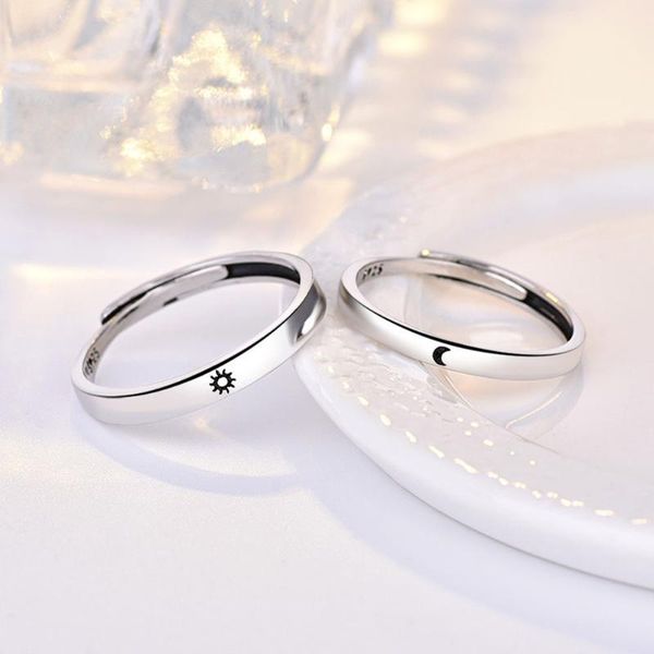 adjustable size ring sun moon couple rings minimalist silver color opening for men women engagement jewelry gift wedding, Slivery;golden
adjustable size ring sun moon couple rings minimalist silver color opening for men women engagement jewelry gift wedding, Slivery;golden
